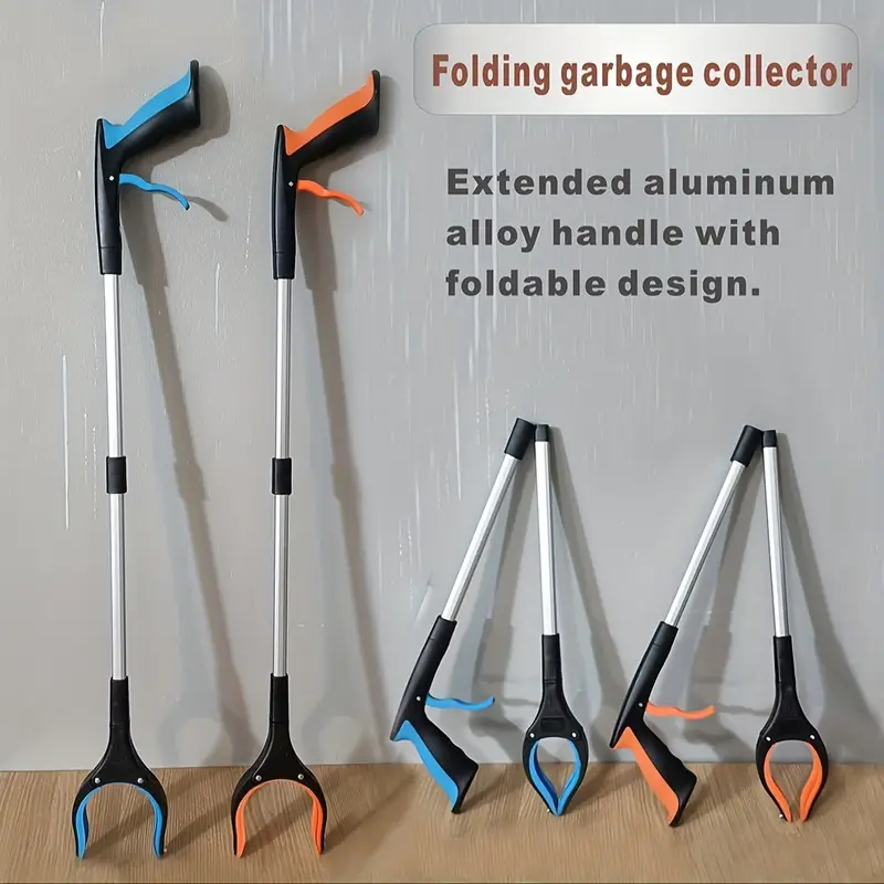 1pc Garbage Picker Grabber With 360° Rotating Clamp Lightweight Heavy Duty Grabber For Seniors 32 Inch Grabber Trash Pickup Tool