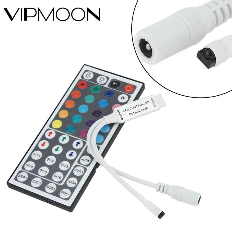 Vipmoon Mini 44 Key Draadloze Ir Afstandsbediening Voor 5050 3528 Rgb Led Strip Licht Lamp