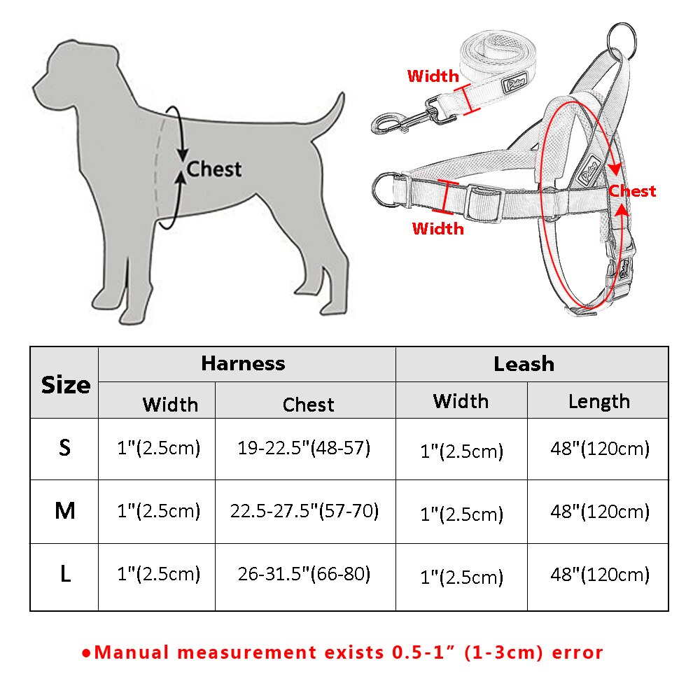 Nylon Verstelbare Ademend Harnassen Leads Sets voor Kleine Medium Grote Honden Husky