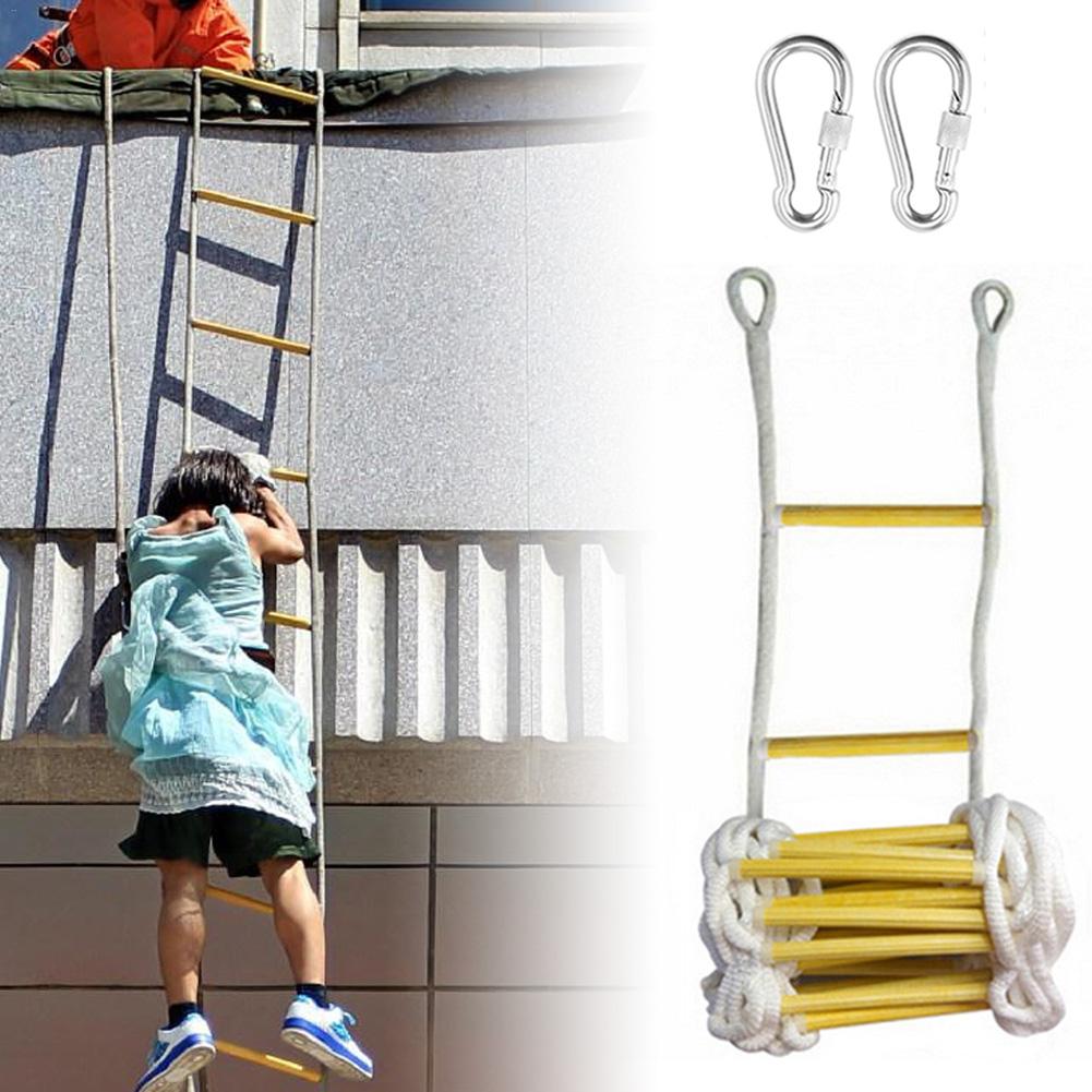 Rope Ladder Escape Ladder Home Lifeline Ladder Outdoor Round Nylon Soft Ladder Home Escape Training Fire Rescue Climbing