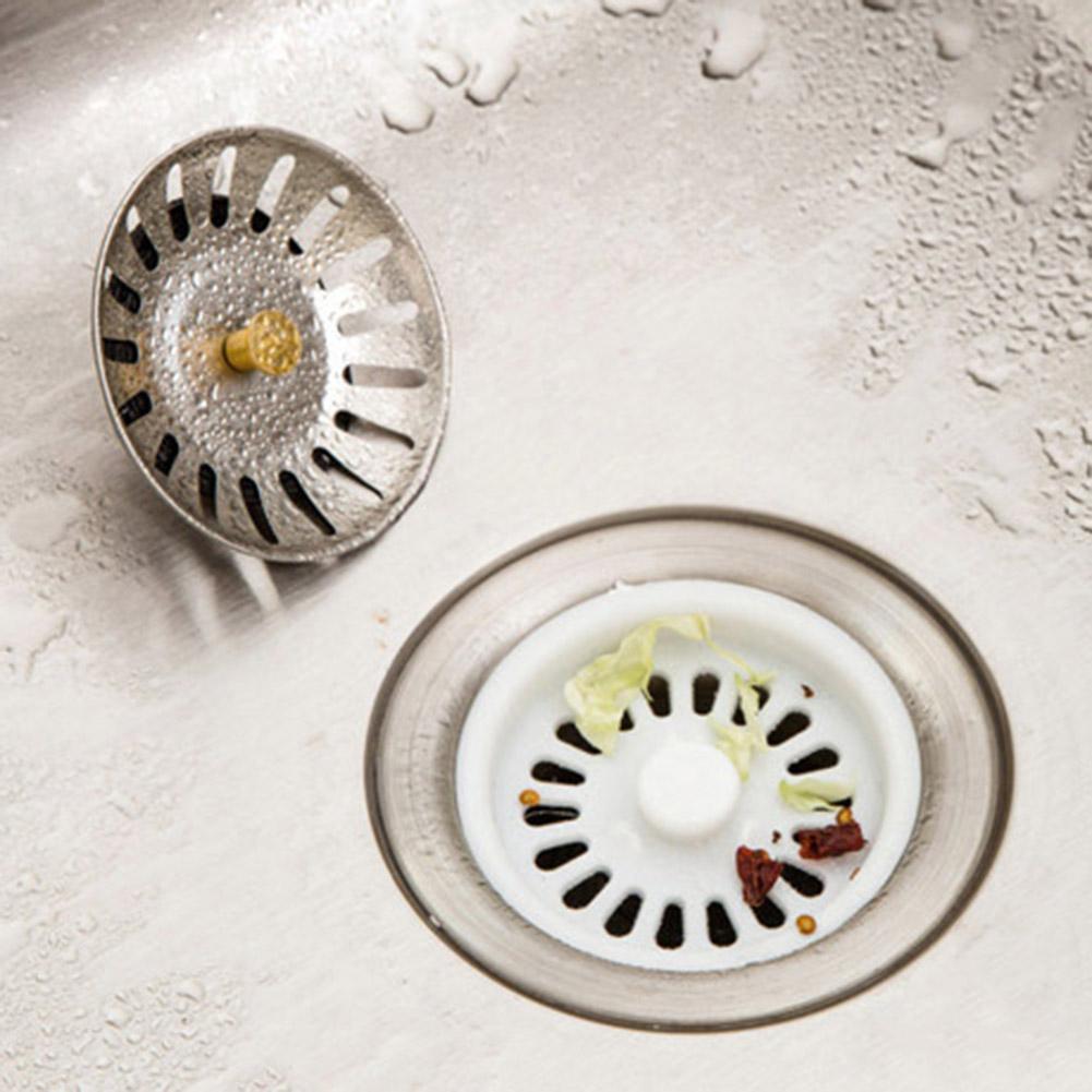 1 Pc Roestvrij Staal Aanrecht Stopper Plug Voor Bad Afvoer Badkamer Afdruiprek Theepot Wastafel Water Zeef Sink Filter Cover