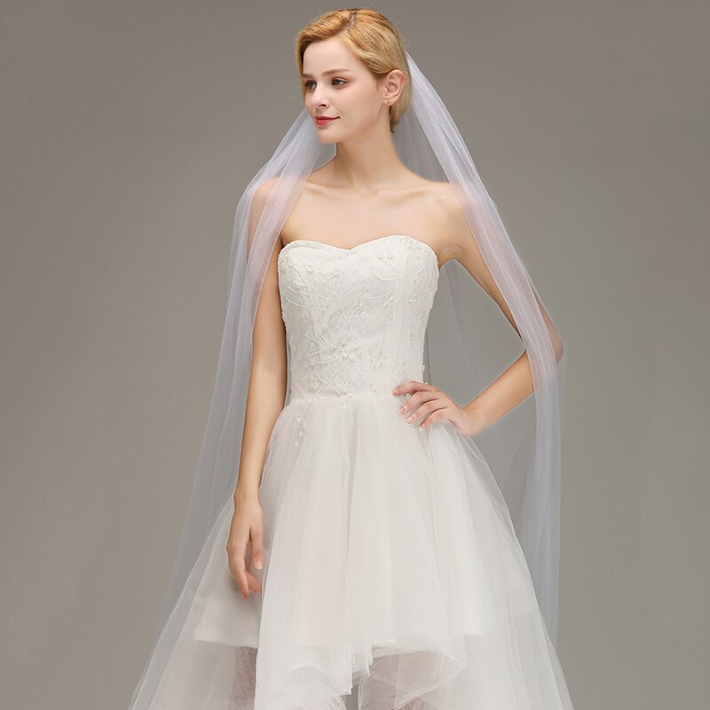 White/Ivory Wedding Veil 3m Long Comb Lace Mantilla Real Photos Cathedral Bridal Veil Wedding Accessories Veu De Noiva