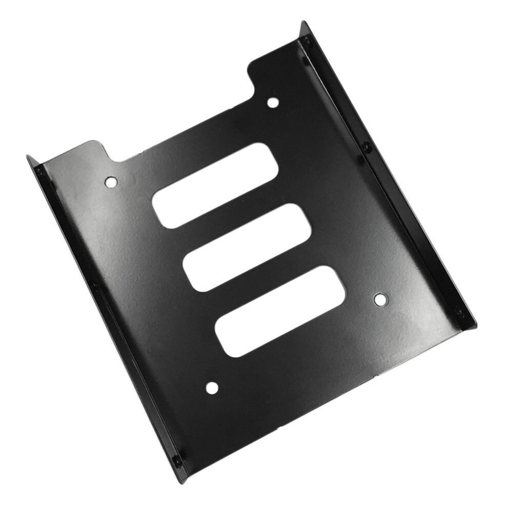 2,5 pulgadas a 3,5 pulgadas SSD HDD Metal estante adaptador Disco Duro SSD soporte de montaje para PC negro
