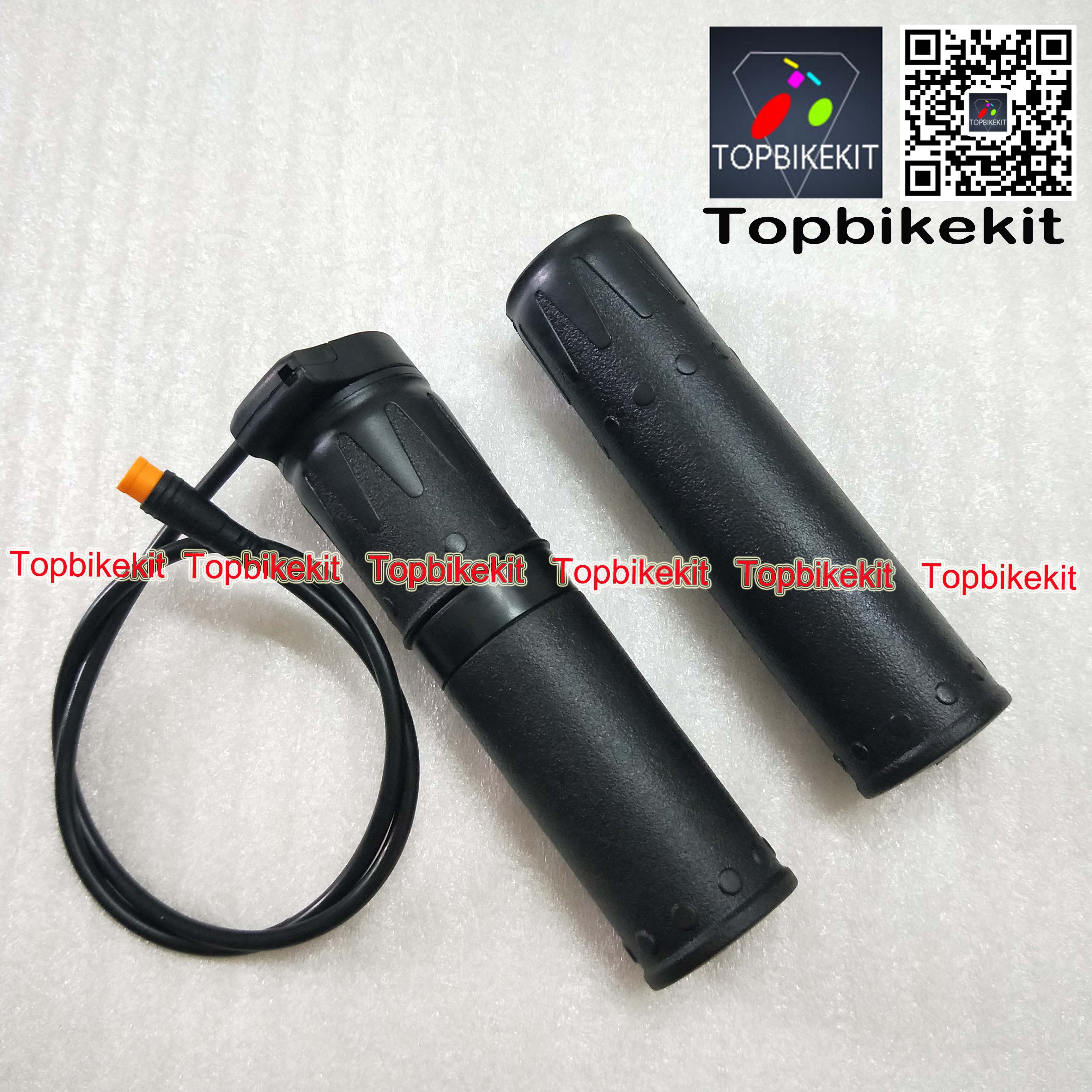 Ebike Wuxing Half Twist throttle FT158 with 3Pins Julei Waterproof Connector Wuxing Throttle for Electric Bike