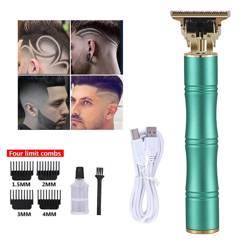 Hår trimmer usb genopladelig trimmer til mænd trådløs barbermaskine hårklipper barber hårskæremaskine haircut styling værktøj: C