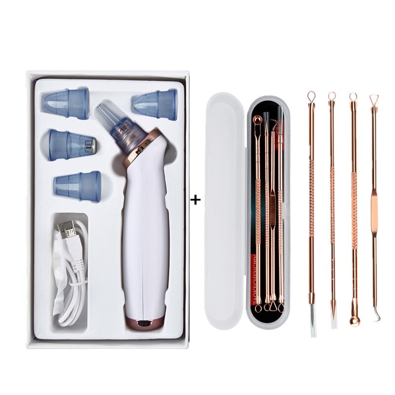Pore Cleaner Blackhead Remover Vacuum Electric Nose Face Deep Cleansing Skin Care Machine Birthday Beauty Tool: blackhead remover C