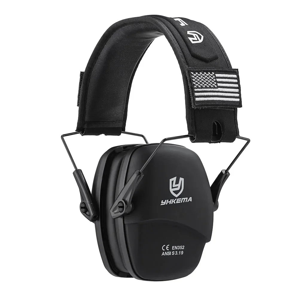 YHKEMA Veiligheid Passieve Oorbeschermers Schieten Oorbeschermers Gehoorbeschermingen Voor Schieten NRR 25dB Ruisonderdrukking Geluiddichte Headset: WHITE