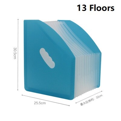 High Capacity A4 File Folder School Document Organiser Envelopes Desk Storage Student Paper Expanding Office Receipt: B