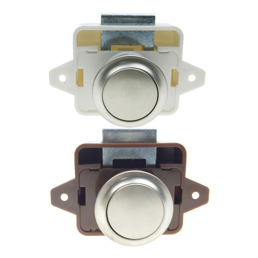 Furniture Hardware Handle Lock Camper Car RV Caravan Hanging Cabinet Lock Desk Drawer Latch Button Lock for Kitchen Cabinet Door