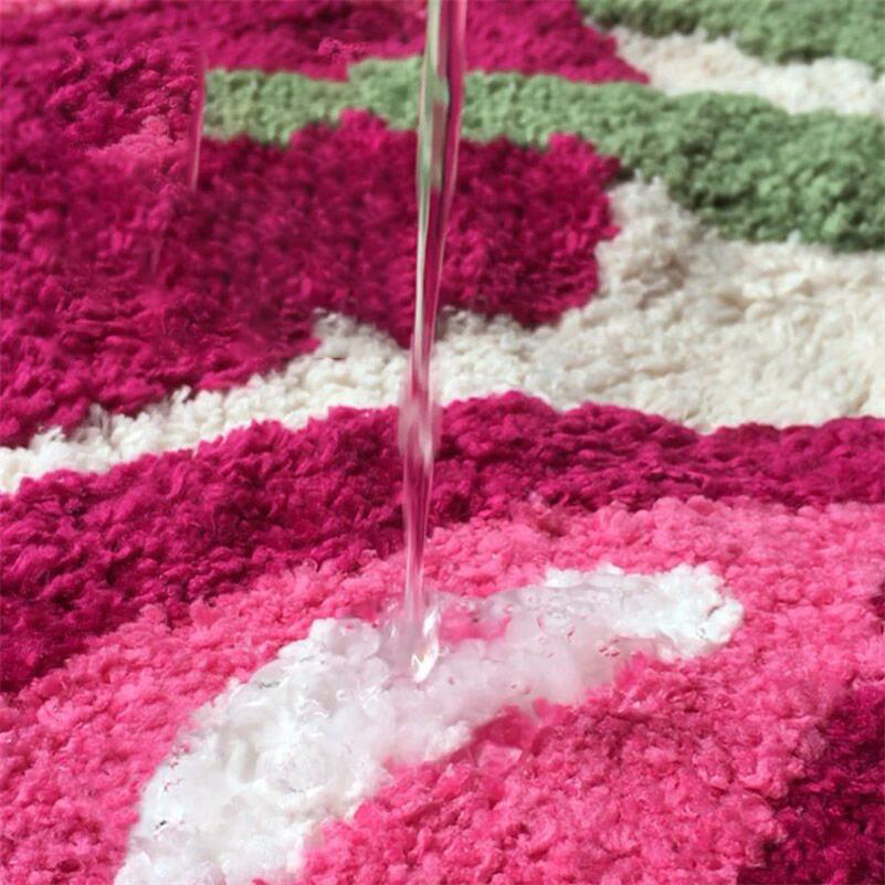 Alfombra de Tufting de cereza para puerta, alfombrilla suave y gruesa, esponjosa, absorbente para baño, inodoro, cocina, entrada, alfombrilla para pies