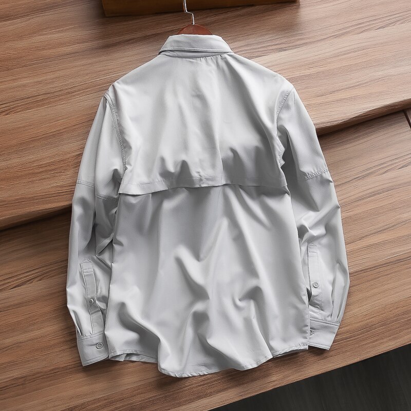 Chemise de pêche pour hommes, vêtement de Performance, respirant, séchage rapide UV UPF40, Camisa d&#39;extérieur, taille américaine M-XL