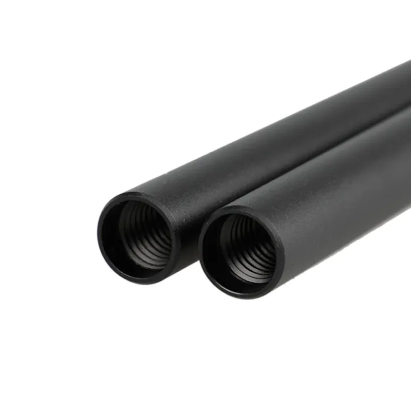 HDRIG Standard 15mm Rods Pack with Extendable M12 Thread Rod Cap Connectors Aluminum Alloy Rods Combination Camera Rail Rod