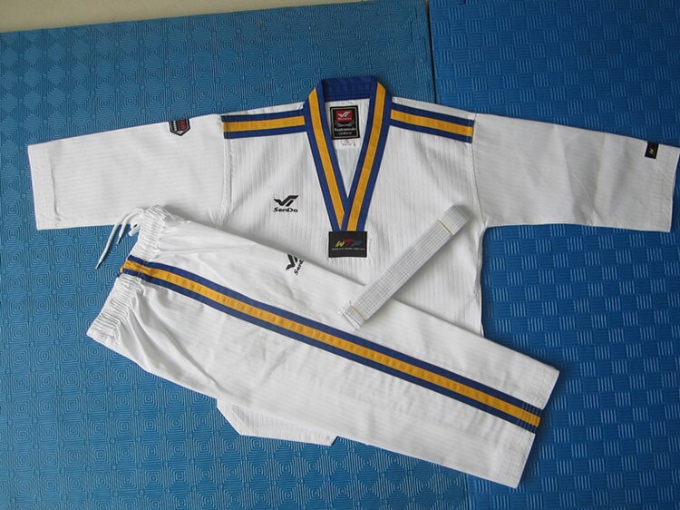 Taekwondo Doboks WTF Autumn and Winter Clothes Child Adult Training Sport Uniform 100% Cotton Comfortable
