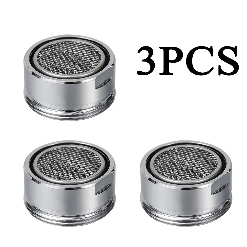 Grifos aireadores de ahorro de agua, grifo de cocina y baño, filtro de burbujeador, boquilla de red, flor suave, boca de agua, llave para evitar salpicaduras, 3 uds.: YELLOW