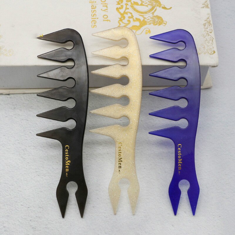 Hair Texture Comb Wide Tooth Texturizing Comb Man Oil Head Hair Pomade Styling Hairdressing Combs For Men
