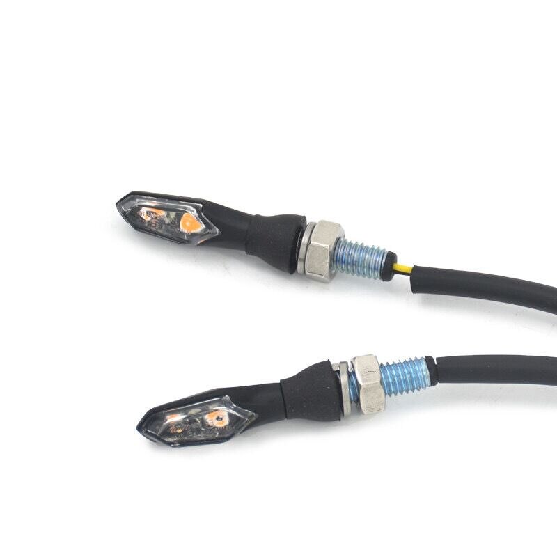 Ce E-Stempel Mark 12V Mini Motorfiets Algemene Led Richtingaanwijzer Lamp Motorbike Indicatoren Lights: 2 pcs