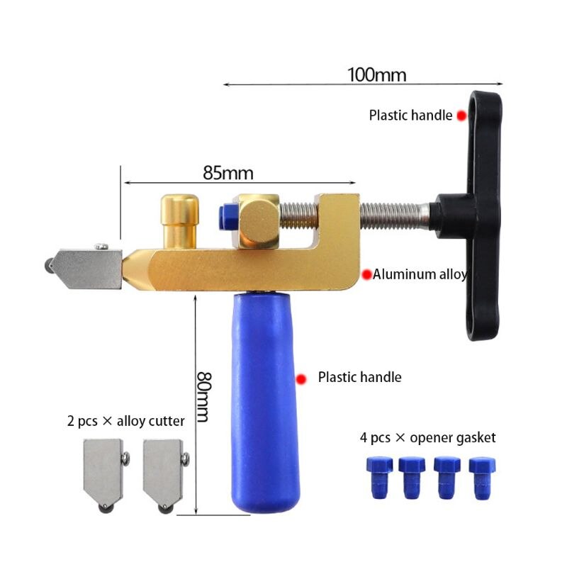 Manual Tile Cutter for Cutting Ceramic Tiles Glass Tile Opener Construction Tool HX6D