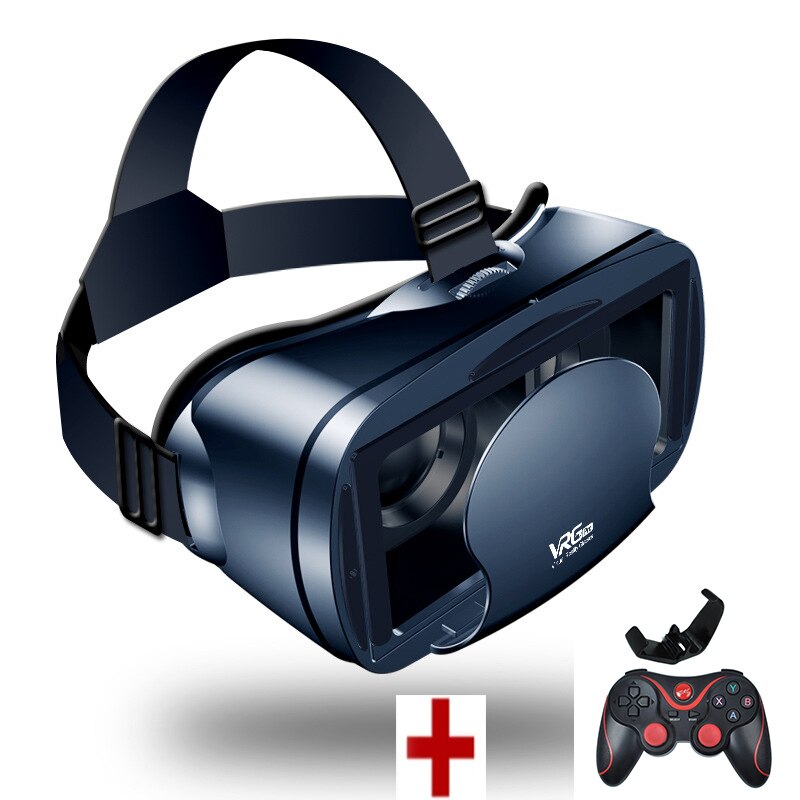 ZK50 VRG Pro occhiali 3D VR schermo intero realtà virtuale occhiali grandangolari visivi VR cuffie per telefoni cellulari da 5 a 7 pollici: F