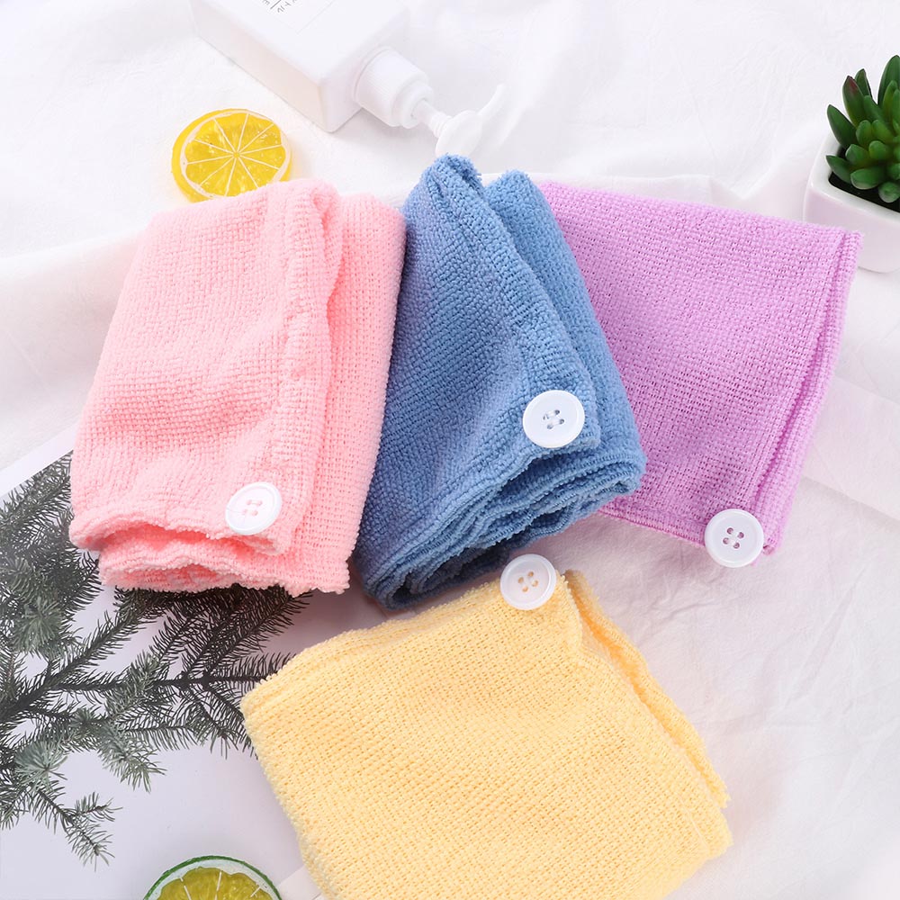 23x56cm microfibre bambou fiber magique séchage Turban enveloppement serviette/chapeau/casquette cheveux sec séchage rapide bain Salon serviettes nécessités à la maison