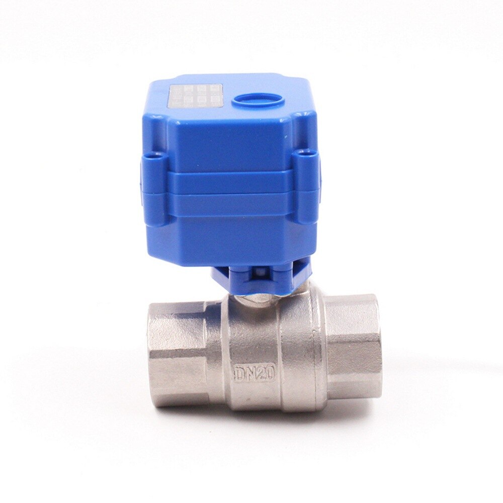 Cwx -15n kuleventil med elektrisk aktuator  dn20 ip65 kuleventil rustfritt stål miniatyr toveis ventil motorisert kulventil