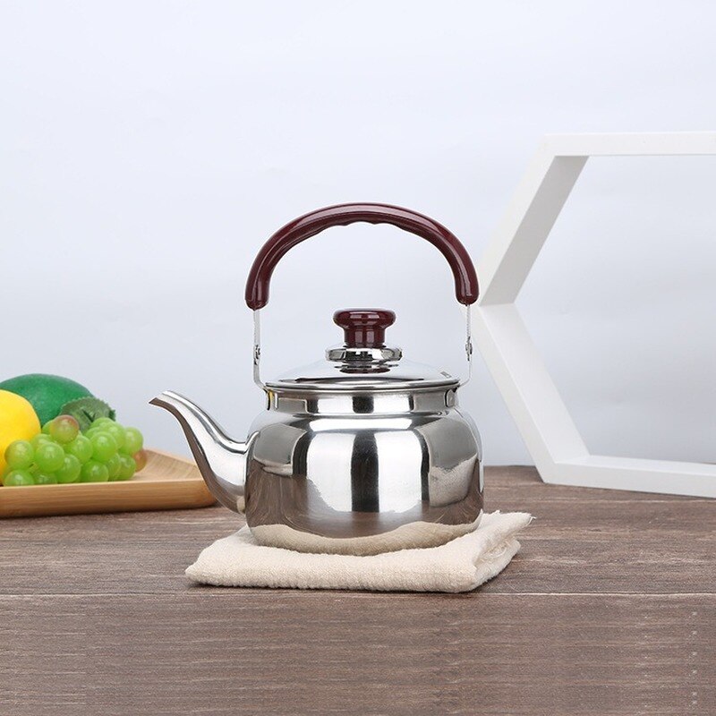 Stainless Steel Teapot Kitchen Tea Kettle Metal Stovetop Tea Pot