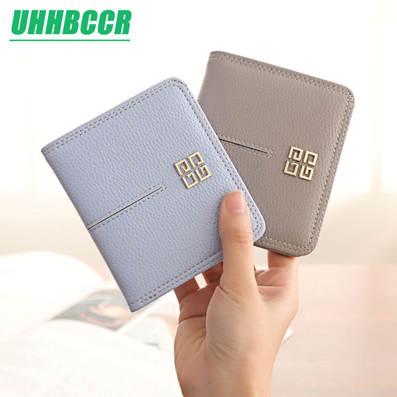 Neue Leder Frauen Brieftasche Haspe Kleine und Dünne Münze Tasche Geldbörse Frauen Brieftaschen Karten Halfter Luxus Brieftaschen Geldbörse