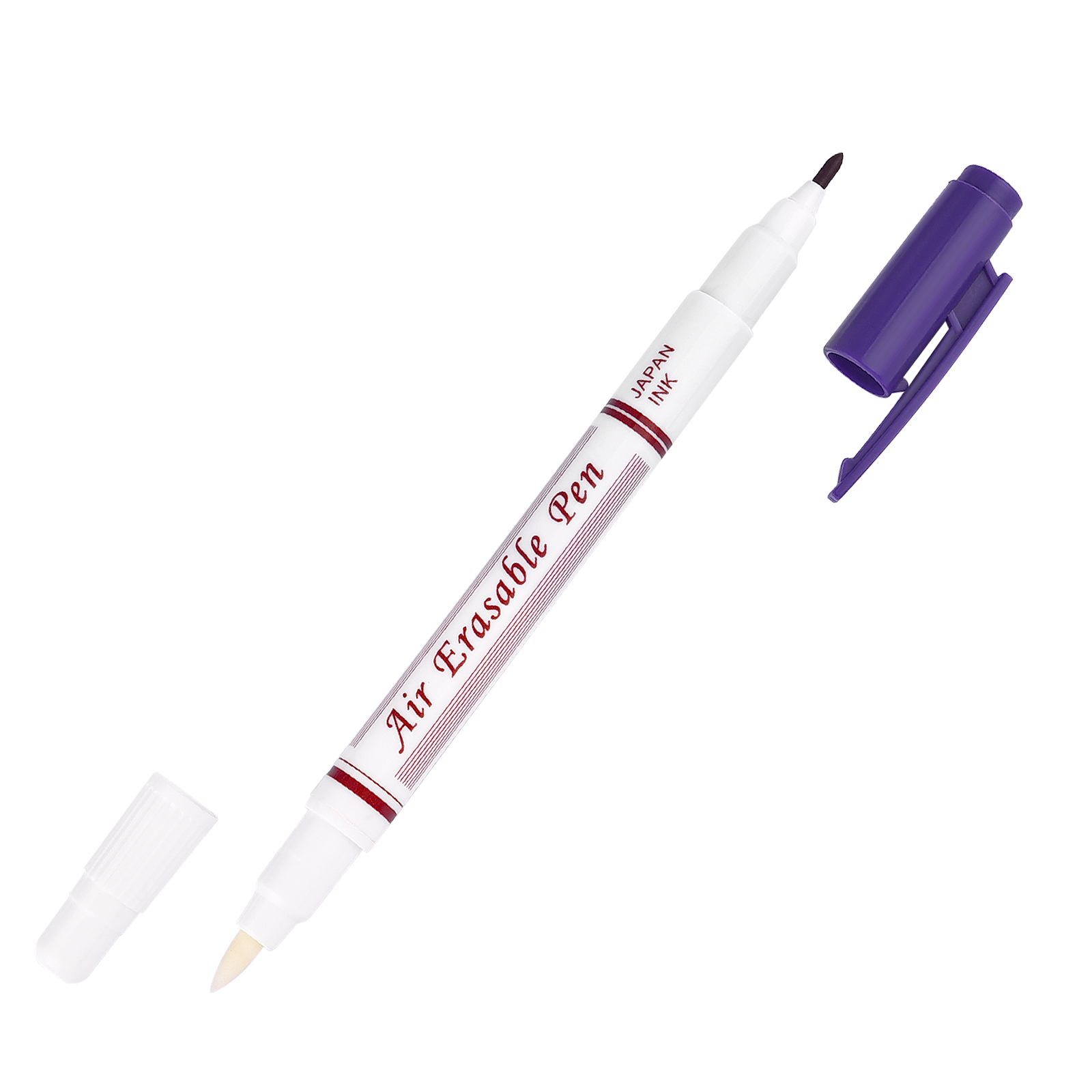 1/7pcs Ink Disappearing Fabric Marker Pen DIY Cross Stitch Water Erasable Pen Dressmaking Tailor's Pen for Quilting Sewing Tools: Burgundy