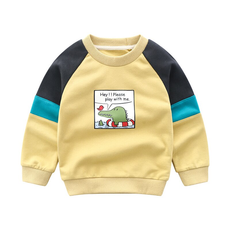 Children Sweatshirt Boy Terry Cotton T-Shirt Outdoor Sport Long Sleeve Cartoon Top Infants 2 3 4 5 6 Years Boutique Clothes: 1 / 3T