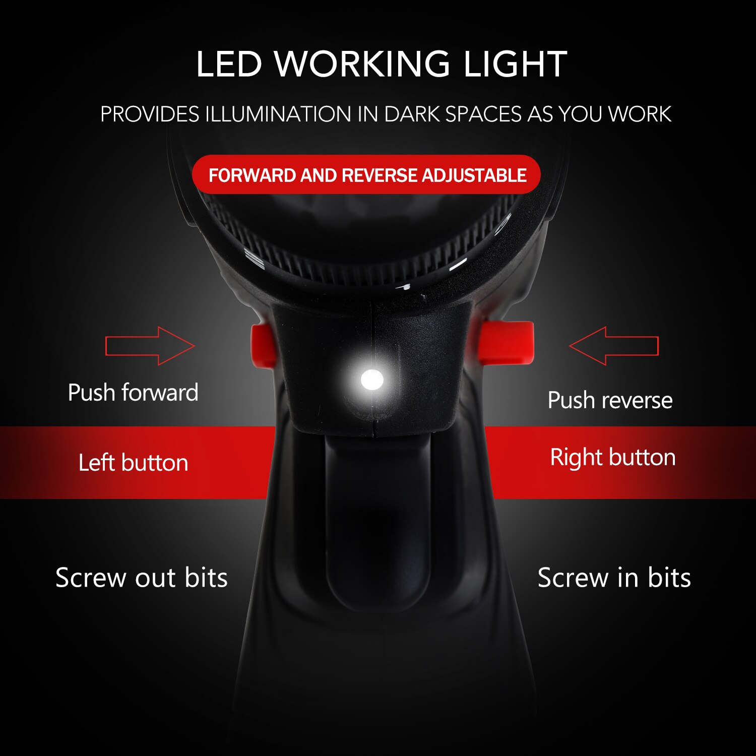 Multifunctional Cordless 12V Electric Impact Drill Power Tools High-power Rechargeable Wireless Home DIY Electric Screwdriver