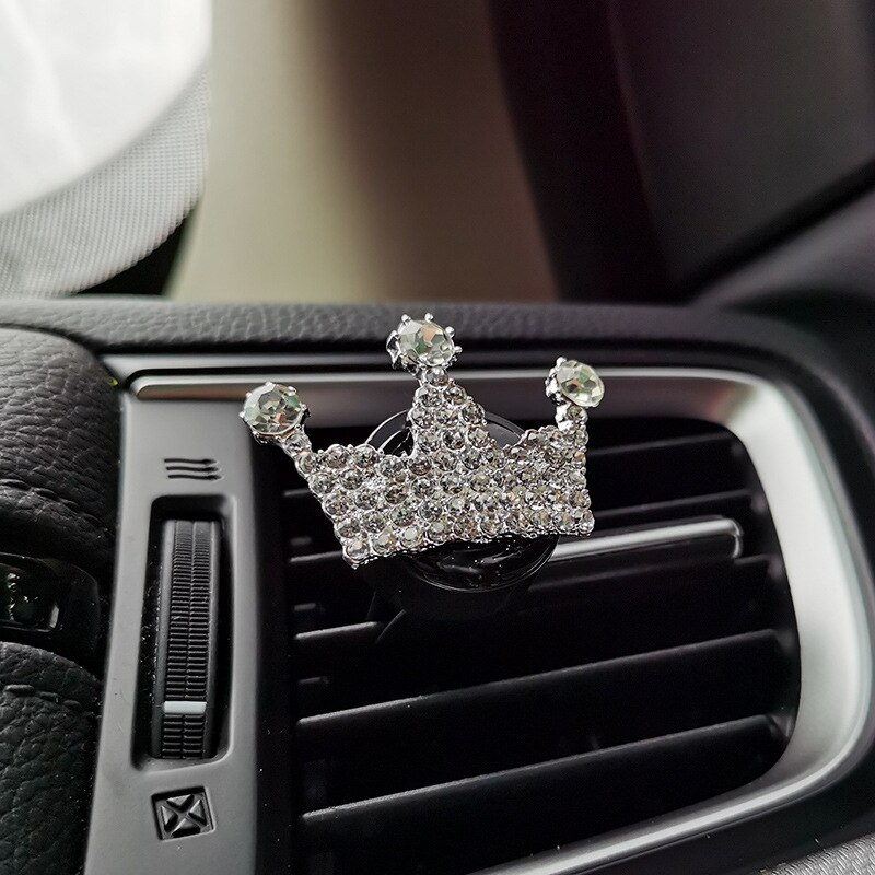 Grensoverschrijdende Auto Parfum Clip Diamond Auto Airconditioning Outlet Geur Clip Auto Accessoires Grote Kroon