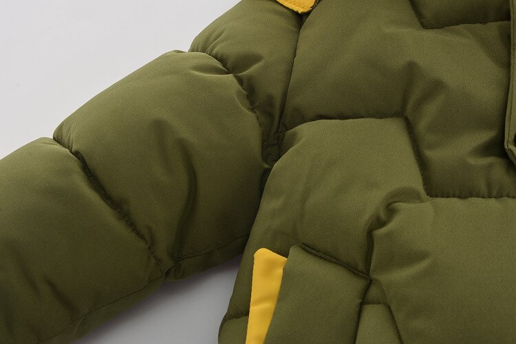 Baby Jongens Jassen Kinderen Winter Kinderen Sneeuw Overalls Met Hooded Cartoon Lange Stijl Down Snowsuits Voor 1-8 Y kids Mode