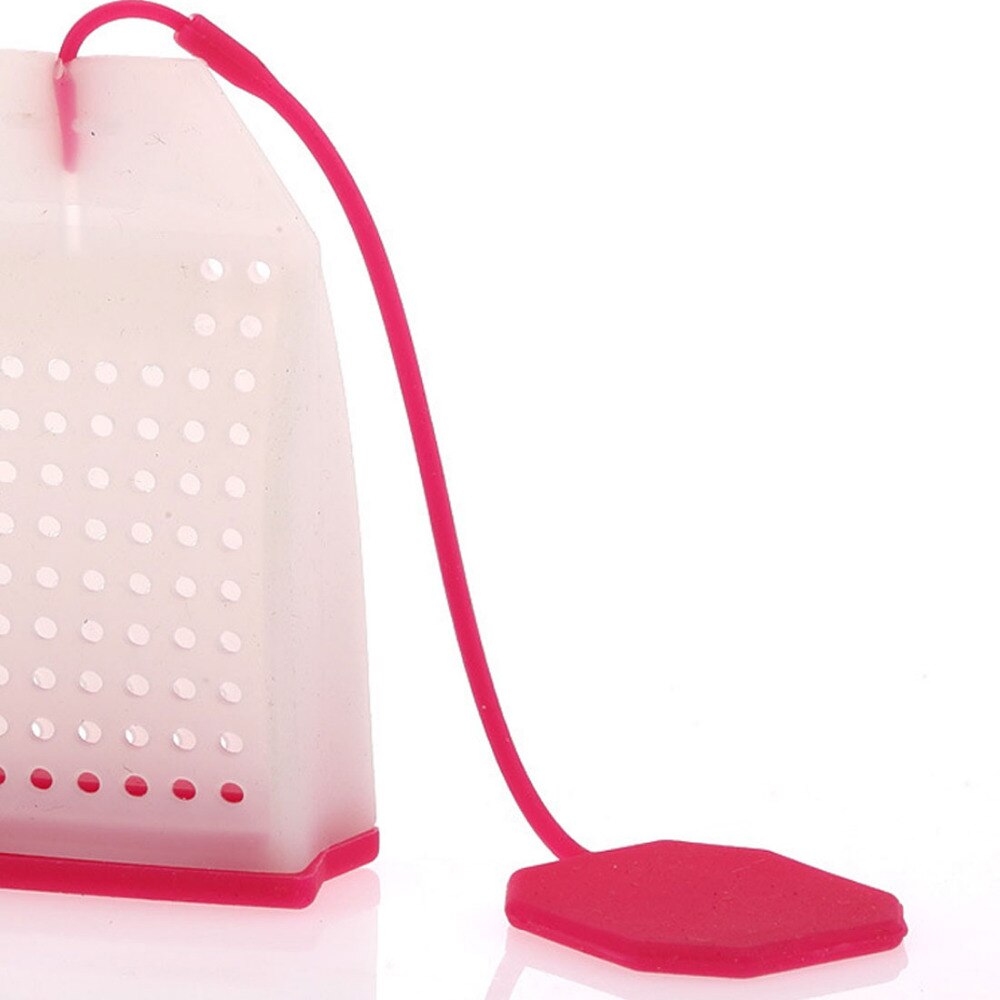 1 Uds. Forma de bolsa colador de té de silicona Infusor de especias herbales difusor de filtro utensilios para café y té utensilios de cocina color aleatorio