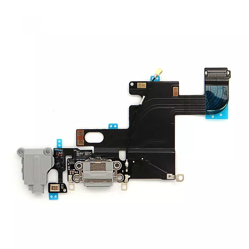 Cable flexible de carga de repuesto para iPhone 5 5C 5S 6 6S 7 Plus USB cargador Puerto Dock Plug conector con Cable Flex Mic