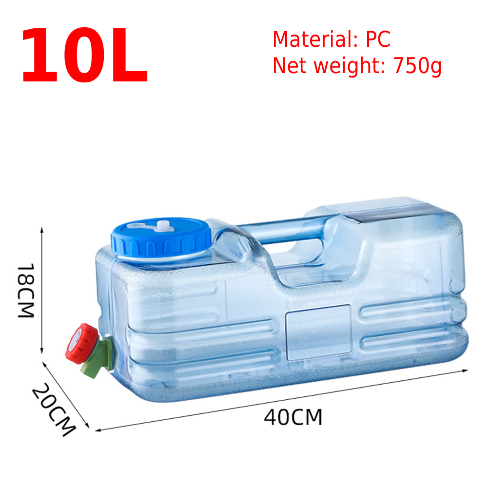 5/7.5/8/10/12/15L Capaciteit Outdoor Water Emmer Draagbare Rijden Wateater Emmer Draagbare Tank Container met Kraan Voor Camping: Ivoor