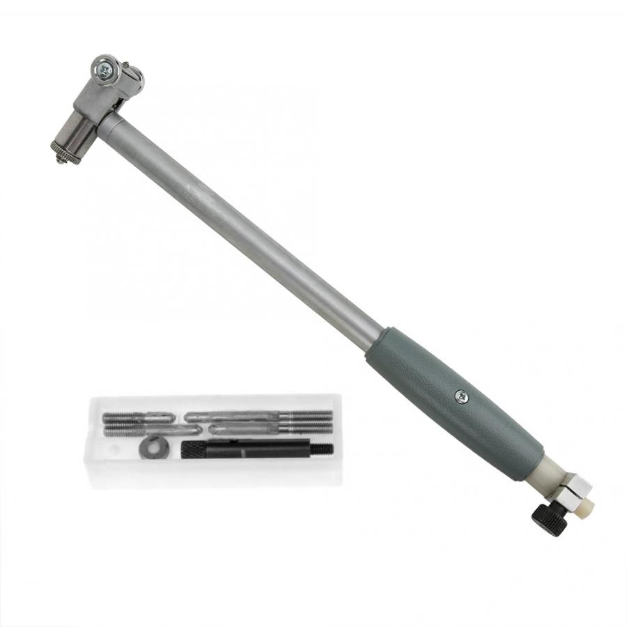 1Pc Dial Bore Gage Rod High Accuracy Aluminum Alloy with 4Pcs Side Heads 50-160mm Internal Diameter Gauge