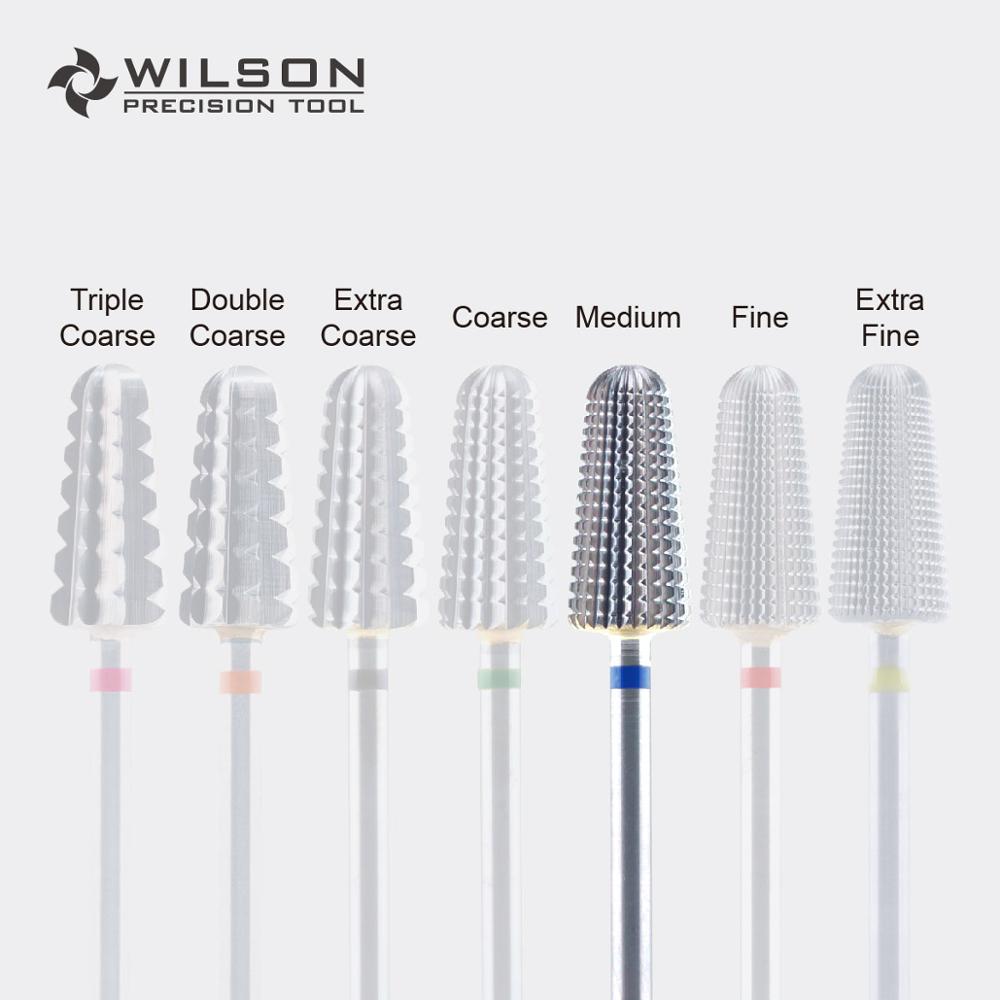 Broca de carburo de tungsteno WILSON, el más rápido para quitar acrílicos y geles, direccional (solo para uso con la mano derecha)