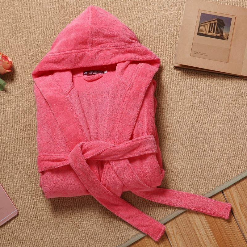 Bathrobe Men Cotton Towel Fleece Long Bath Robe Man Sleeping Robe Warm Bathrobe Sleepwear Male Pajamas Night Dressing Gown XXL
