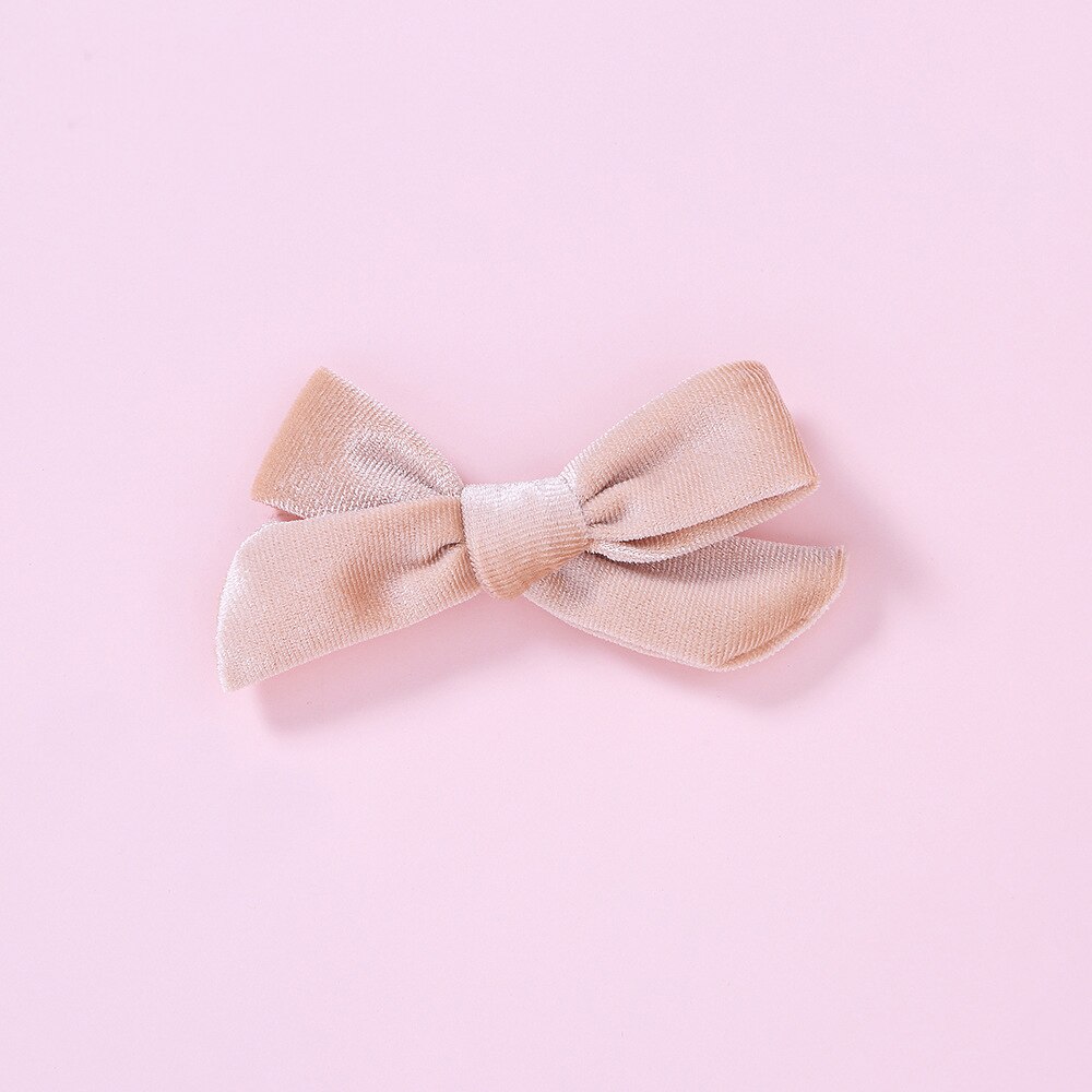 Doux bébé nœud papillon épingles à cheveux velours ruban nœud pinces à cheveux bébé fille chapeaux élastique enfants enfant en bas âge bébé cheveux accessoires