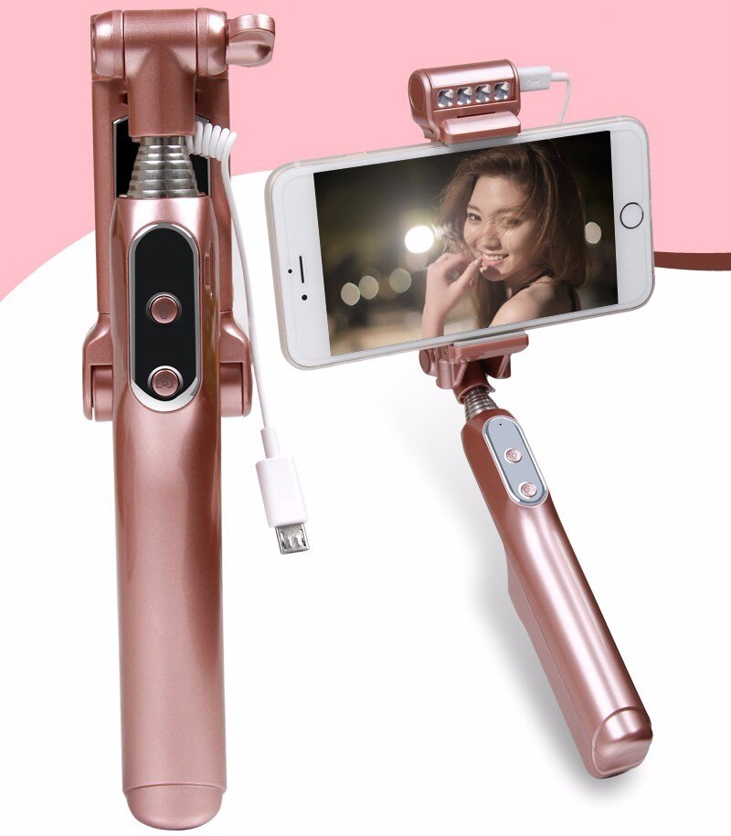 lipstick naakt bluetooth draadloze selfie stick voor iphone 7/7 plus iphone 6 6 s ios voor samsung android smartphone