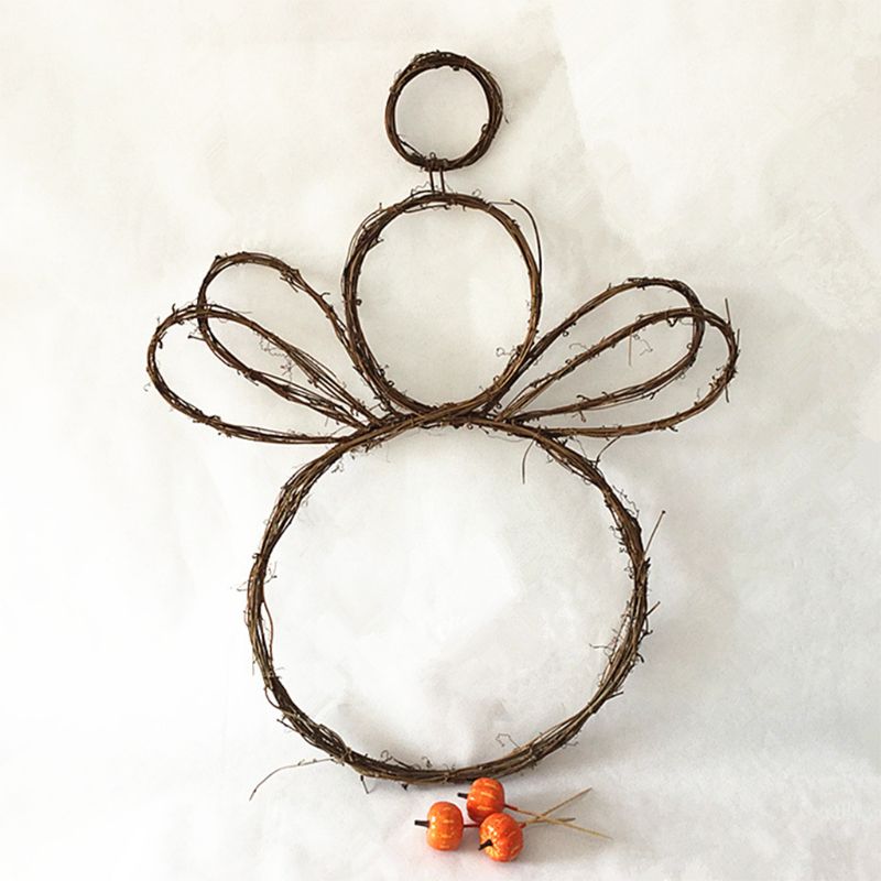 Winorośli anioł frontowe drzwi wieniec na zewnątrz dla rzemiosła wakacyjna na ścianę dekoracje ślubne M6CE