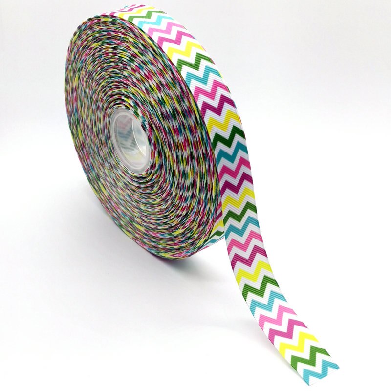5 meter regenboog cartoon lint grosgrain 25mm doe-het-zelf handgemaakte linten voor haaraccessoires knutselen aangepaste lintdecoratie naaien: Regenboog -3 / 25mm