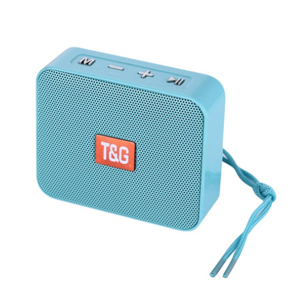 Tragbare Lautsprecher Lauter Stimme Mini Wireless Bluetooth Lautsprecher Mit Seil Wasserdichte Bass TG166 Unterstützung USB/Tf-karte/FM audio/AUX: Blue-3