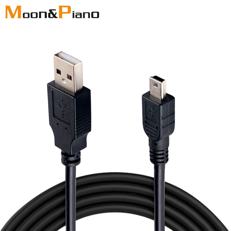 Przewód USB mini 5 pinów z męskiego na męskie szybka ładowarka danych kable robić odtwarzacza MP3 MP4 wideorejestrator samochodowy GPS aparat cyfrowy HDD mini kabel usb linia