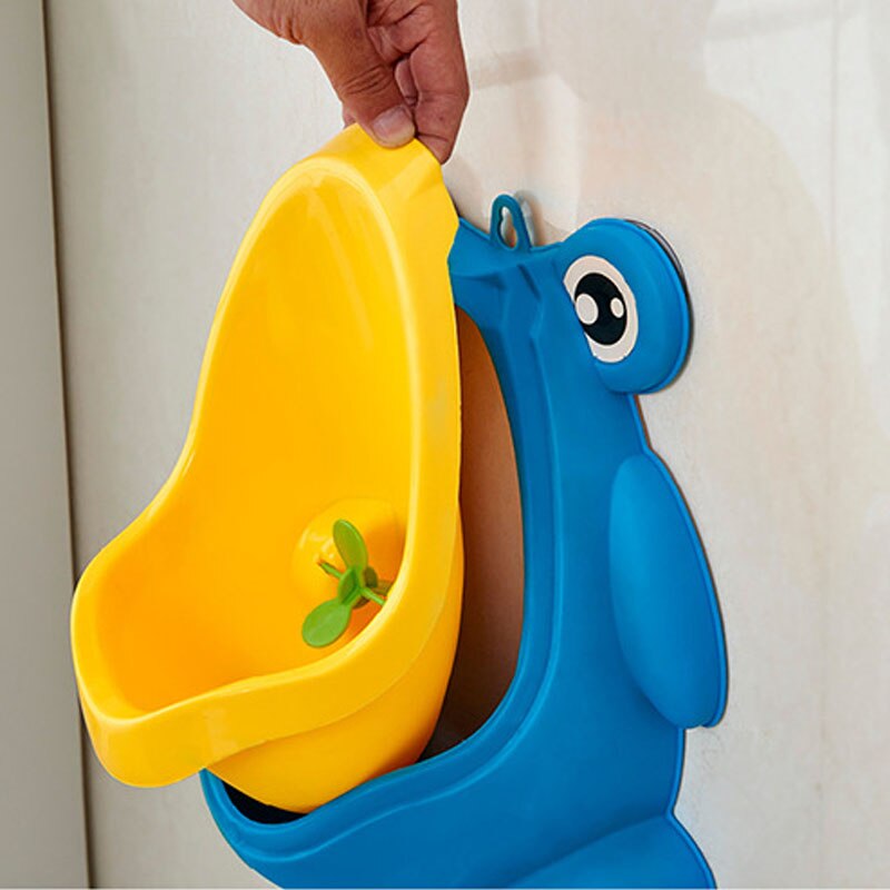 Wsfs babygutt potte toalett trening frosk låve står vertikal urinal takrenne penico tisse spedbarn smålåve veggmontert