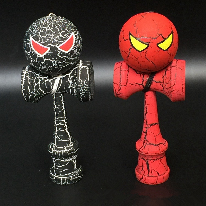 Kendama araña de madera completa Kendama de dibujos animados Skillful Kendama Aire Libre pelota para juego de malabares, juguetes para