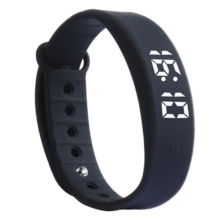 Sport 3d led calorie stappenteller slim unisex horloge #