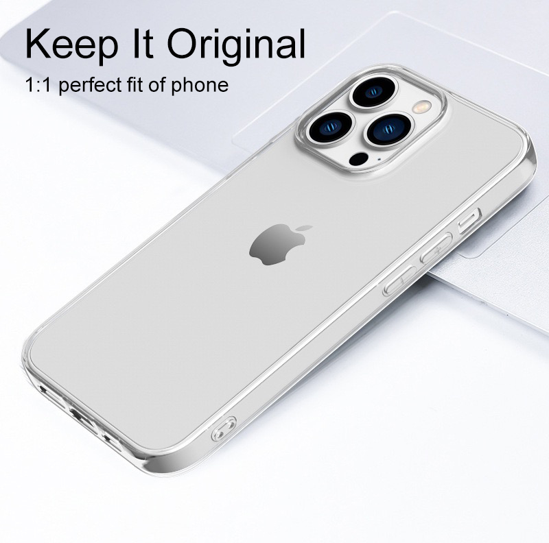Ultra Thin Slim Case For iPhone 15 15 14 13 12 Mini 11 Pro XS Max X XR SE2 SE 3 6 7 8 Plus Clear Cover Cases