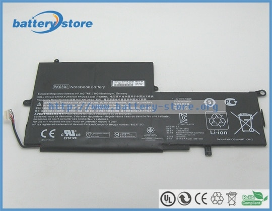Genuine laptop batteries for Spectre x360 13-4003dx,13-4000ns,13-4003tu (L2Z54pa),13-4097nx,13-4103nf (P0R91EA),11.4V,6 cell
