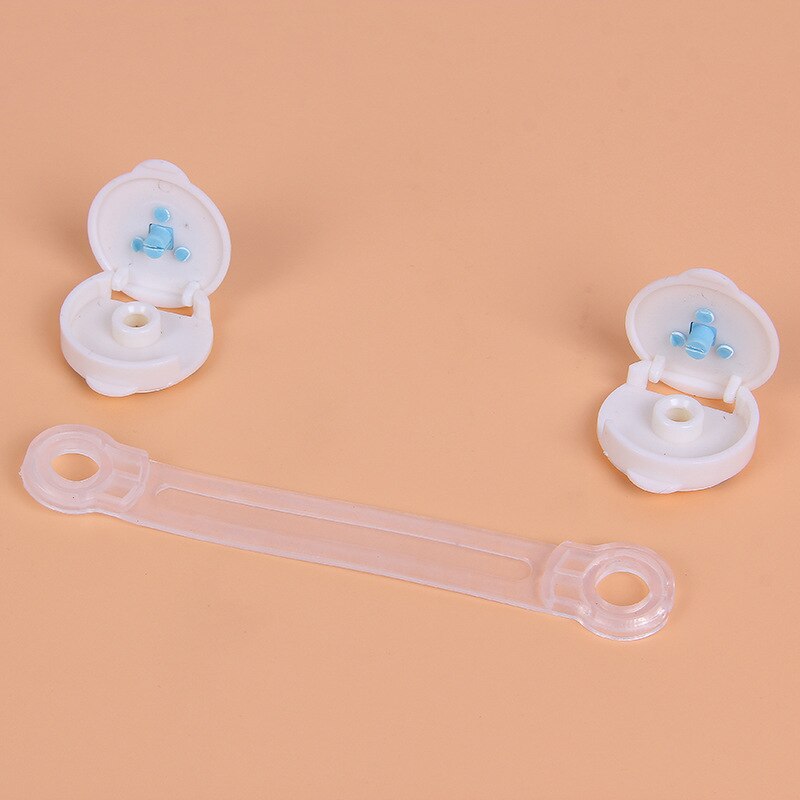 Baby Veiligheid Cartoon Beer Kabinet Sloten & Straps Plastic Lock Voor Kinderen Garderobe Kind Bescherming Blocker Baby Veiligheid