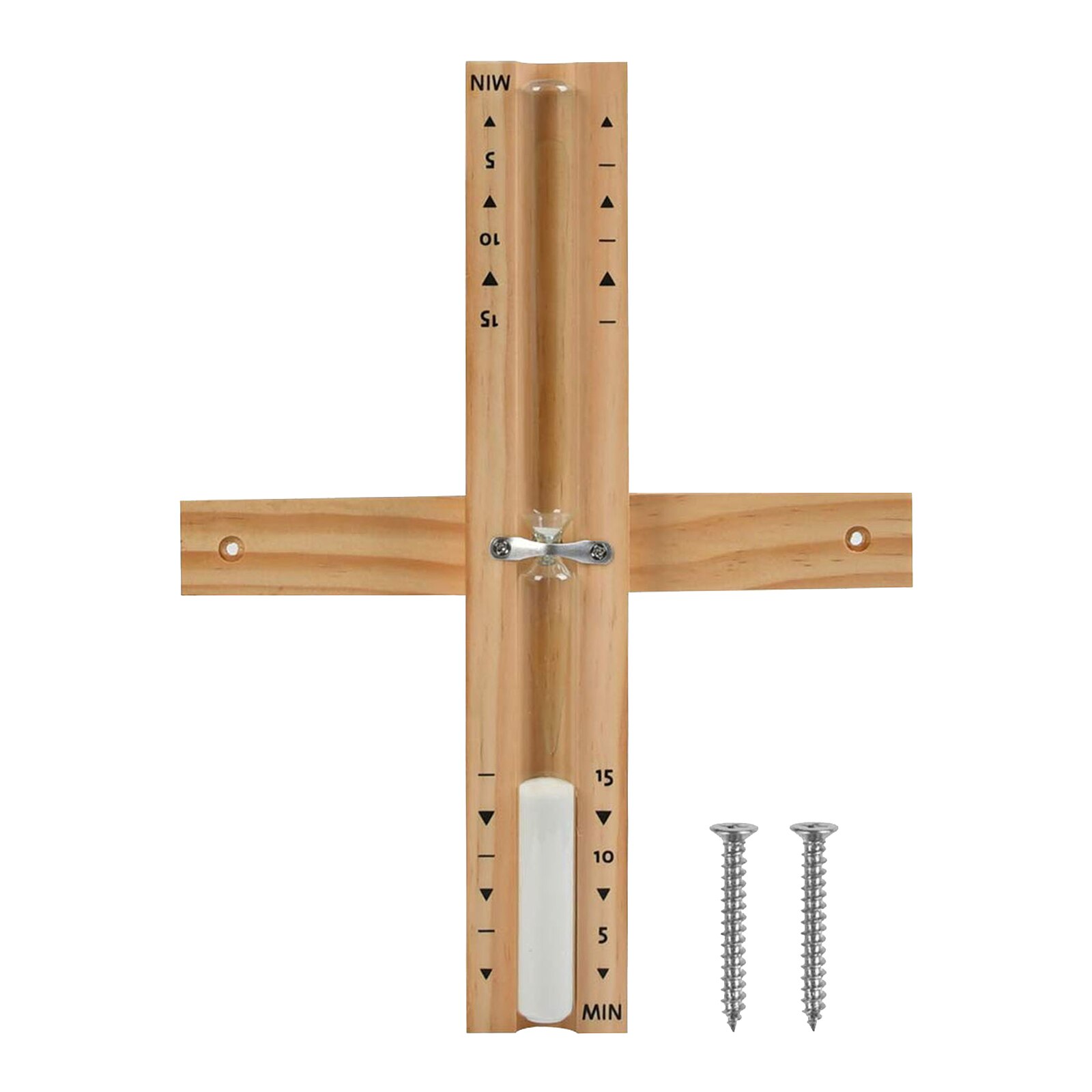 Wood Sand Timer Hourglass Clock Wall Mount Rotating Sand Timer 15 Mins Sauna Room Home Decoration Ornaments